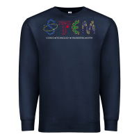 Navy stem science Premium Sweatshirt - linhVisuals
