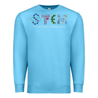 Ocean Blue stem science Premium Sweatshirt - linhVisuals