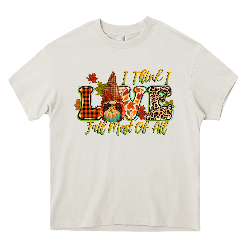 I Think I Love Fall Most Of All Heavy Core Tee by CowGirlArtShop | Teevron