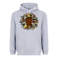 Heather Grey sunflower camouflage and leopard 2 Heavyweight Hoodie - JahusDesignShop