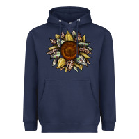 Navy sunflower camouflage and leopard 2 Heavyweight Hoodie - JahusDesignShop