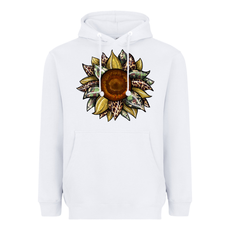 Sunflower Camouflage And Leopard 2 Heavyweight Hoodie by JahusDesignShop | Teevron
