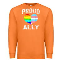 Carrot proud ally lgbt rainbow heart gay pride month Premium Sweatshirt - linhVisuals