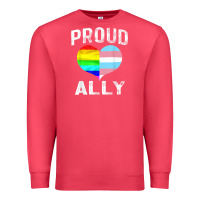 Cardinal proud ally lgbt rainbow heart gay pride month Premium Sweatshirt - linhVisuals