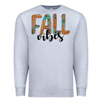 Heather Grey fall vibes Premium Sweatshirt - JahusDesignShop