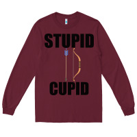 Burgundy Stupid Cupid Long Sleeve Tee - Bettercallsaul