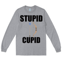 Heather Grey Stupid Cupid Long Sleeve Tee - Bettercallsaul
