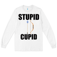 White Stupid Cupid Long Sleeve Tee - Bettercallsaul