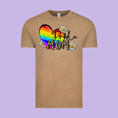 Pride Mom Vintage Tee Designed By Fadigitalartstudio