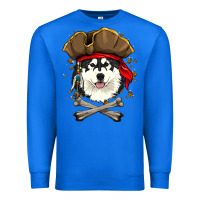 True Royal alaskan malamute pirate dog halloween Premium Sweatshirt - linhVisuals