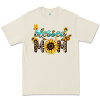 Bone Blessed mom sunflower butterfly mother's day Premium Tee - HowdyJamesFarm