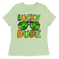 Matcha St. Patrick's Lucky dude Ladies Tee - OliviaCreatesArt