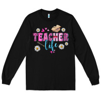 Black teacher life Long Sleeve Tee - BundleAndBundleShop