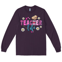 Plum teacher life Long Sleeve Tee - BundleAndBundleShop