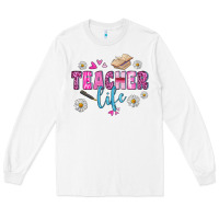 White teacher life Long Sleeve Tee - BundleAndBundleShop