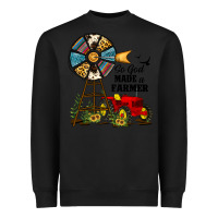 Black so god made a farmer Heavyweight Sweatshirt - JahusDesignShop