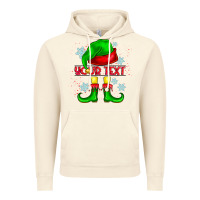 Vintage Artic Elf Your Text Vintage Hoodie - CowhideDigitalArt