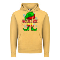 Vintage Mustard Elf Your Text Vintage Hoodie - CowhideDigitalArt