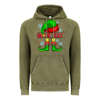 Vintage Olive Elf Your Text Vintage Hoodie - CowhideDigitalArt