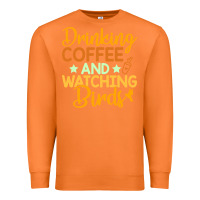 Carrot drinking coffee watching birds funny Premium Sweatshirt - linhVisuals
