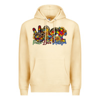 Pina Colada peace love autism Premium Hoodie - RacoonDesign