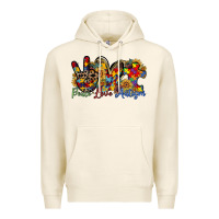Tofu peace love autism Premium Hoodie - RacoonDesign
