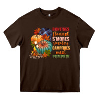 Chocolate Brown bonfires flannels smores campfires and pu Heavy Core Tee - CowGirlArtShop