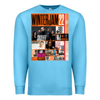 Ocean Blue Winter Jam Premium Sweatshirt - linhVisuals