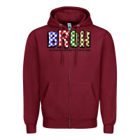 Burgundy bruh the woman formerly known as mom Zipper Hoodie - JahusDesignShop