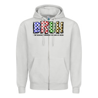 Dove Grey bruh the woman formerly known as mom Zipper Hoodie - JahusDesignShop