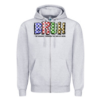 Heather Grey bruh the woman formerly known as mom Zipper Hoodie - JahusDesignShop