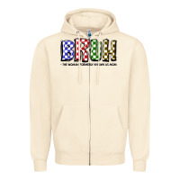 Sandshell bruh the woman formerly known as mom Zipper Hoodie - JahusDesignShop
