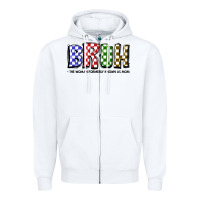 White bruh the woman formerly known as mom Zipper Hoodie - JahusDesignShop