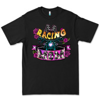 Black Racing mom Mother's Day Premium Tee - HowdyJamesFarm