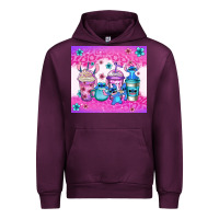 Mauve Wine stitch coffee cups Urban Hoodie - Jasminsmagicworld