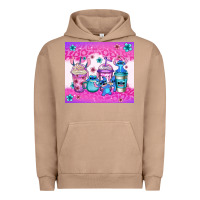 Pigment Burro stitch coffee cups Urban Hoodie - Jasminsmagicworld