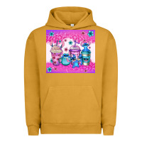 Pigment Peanut Butter stitch coffee cups Urban Hoodie - Jasminsmagicworld