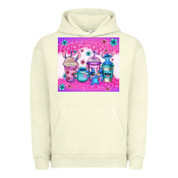Pigment Pistachio stitch coffee cups Urban Hoodie - Jasminsmagicworld