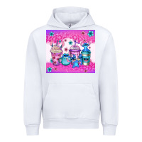 White stitch coffee cups Urban Hoodie - Jasminsmagicworld