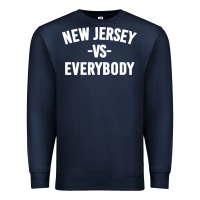 Navy NEW JERSEY - VS - EVERYBODY Premium Sweatshirt - linhVisuals
