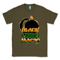 Army Green Black magic girl Classic Tee - HowdyJamesFarm
