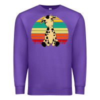 Purple africa animals african safari retro Premium Sweatshirt - linhVisuals