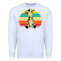 White africa animals african safari retro Premium Sweatshirt - linhVisuals