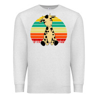 Oatmeal Heather africa animals african safari retro Premium Sweatshirt - linhVisuals