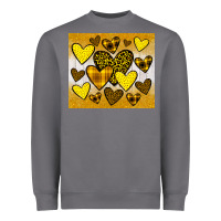 Storm yellow hearts Heavyweight Sweatshirt - JahusDesignShop