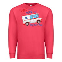 Cardinal emt paramedic wee woo ambulance boo Premium Sweatshirt - linhVisuals