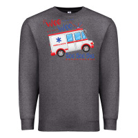Charcoal Heather emt paramedic wee woo ambulance boo Premium Sweatshirt - linhVisuals