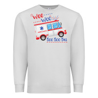 Dove Grey emt paramedic wee woo ambulance boo Premium Sweatshirt - linhVisuals
