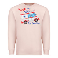 Pale Pink emt paramedic wee woo ambulance boo Premium Sweatshirt - linhVisuals