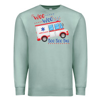 Seafoam emt paramedic wee woo ambulance boo Premium Sweatshirt - linhVisuals